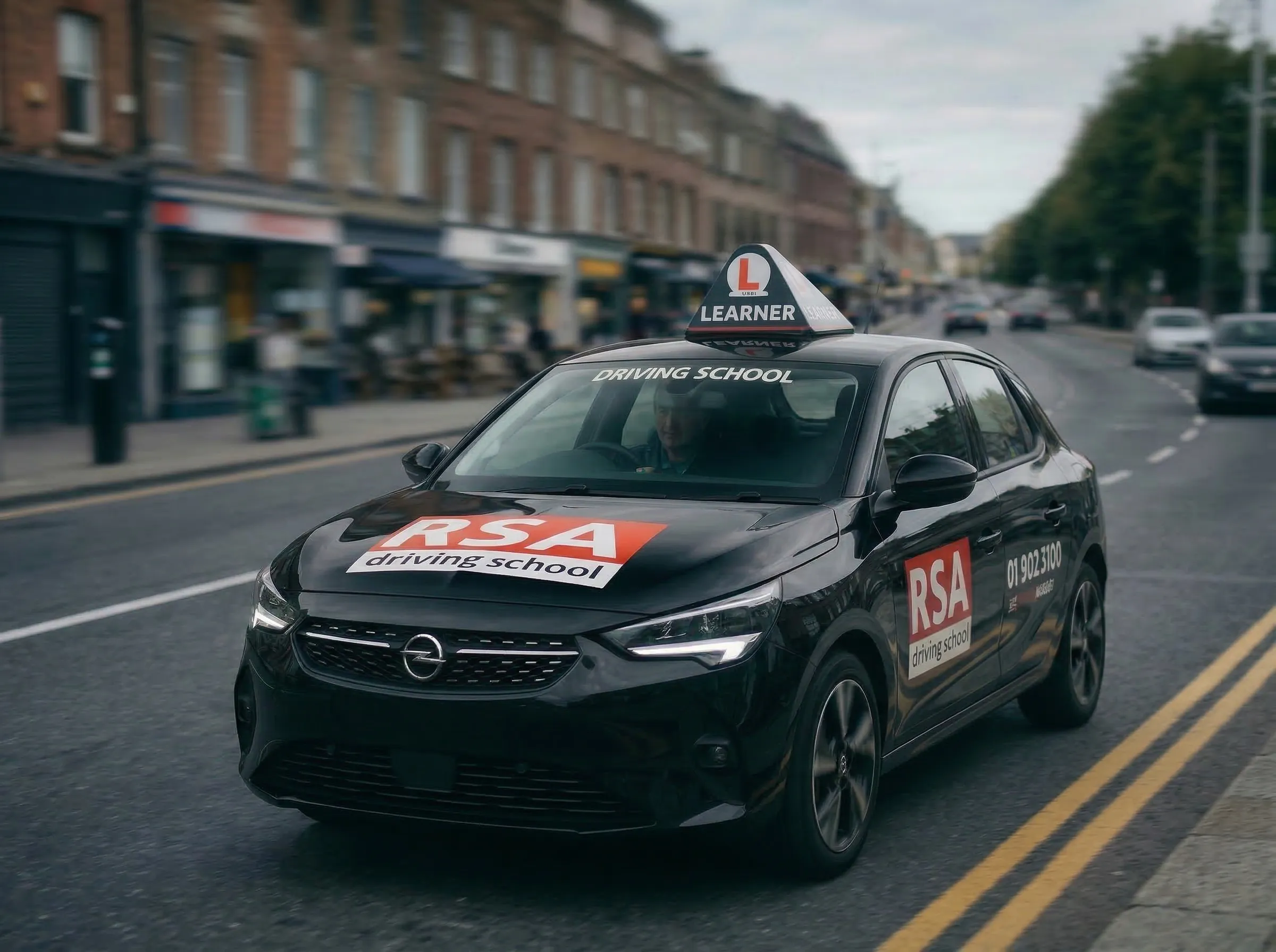 RSA School of Motoring automatic driving lesson car in Dublin